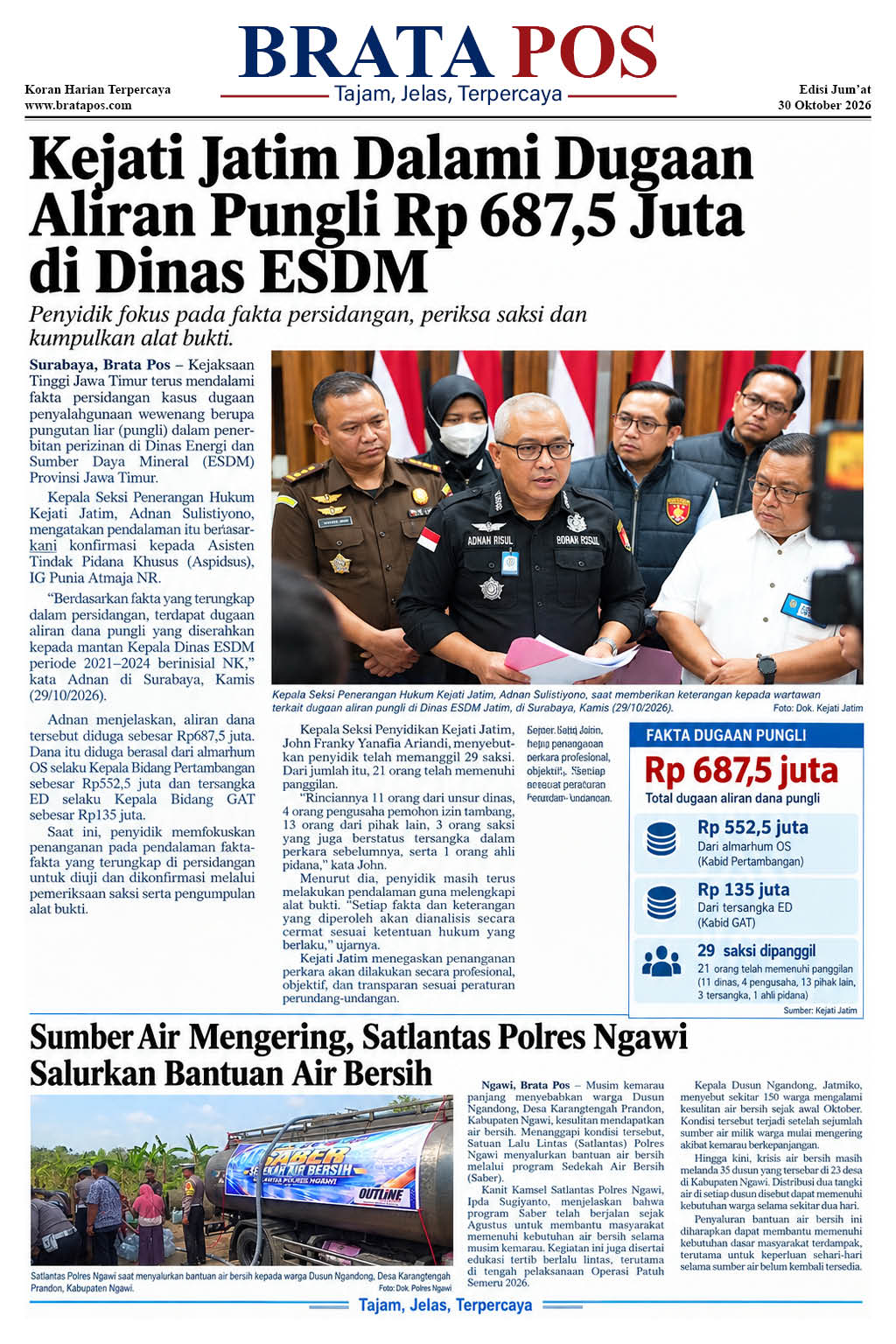 Edisi Jum'at, 30 Oktober 2026